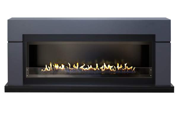 Линейный биокамин Firezo Lindos Графитово-серый