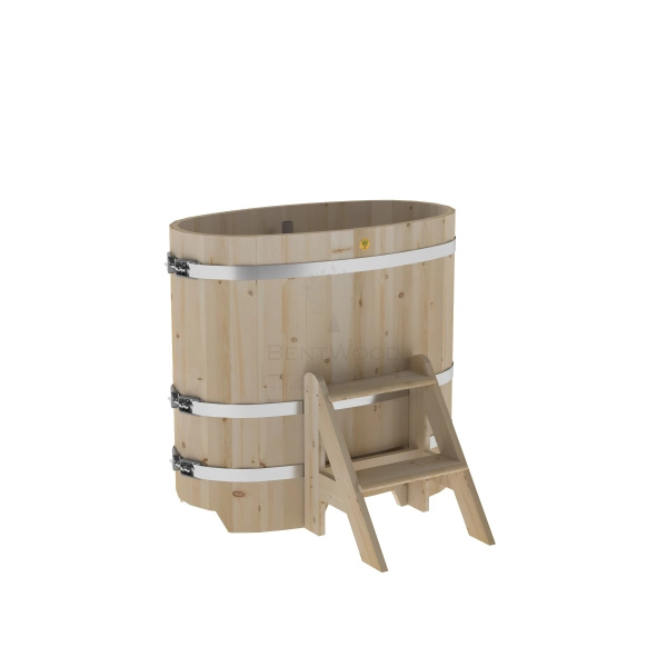 Купель овальная из кедра 1,02х1,68